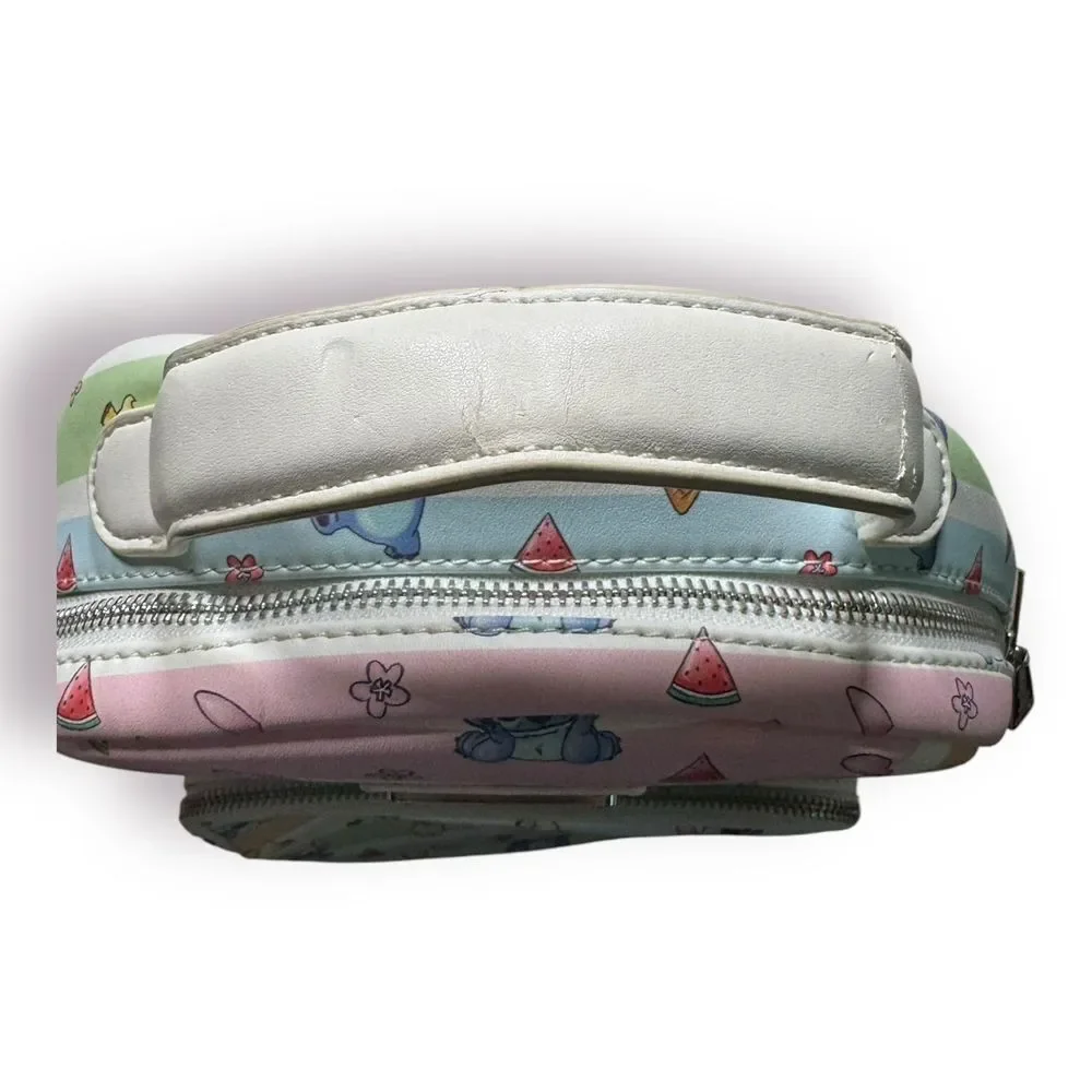 Loungefly Disney Lilo & Stitch Rainbow Fruit Convertible Mini‎ Backpack